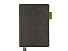 Ежедневник А5 датированный Boston 2026, серый с салатовым обрезом