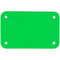 Лейбл из ПВХ Kreta, S, зеленый неон
