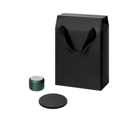 Подарочный набор Пэшн, Аурис (Passion, Auris), зеленый (колонка, зарядное устройство)