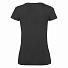 Футболка женская "Lady-Fit V-Neck T", черный