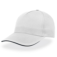 Бейсболка START FIVE SANDWICH, 5 клиньев, застежка на липучке, белый, синий