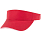 Козырек Active, красный с белым кантом