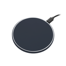 Беспроводное зарядное устройство с подсветкой 15W Auris, синее