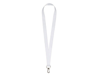 Ланъярд 2 см под сублимацию с трендовым карабином, серебристый