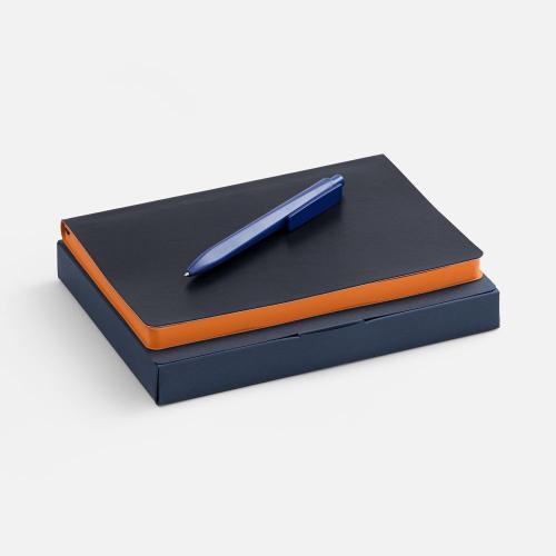 Набор Doppio, синий с оранжевым