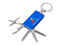 Мультитул-брелок 5-в-1 Badge, синий