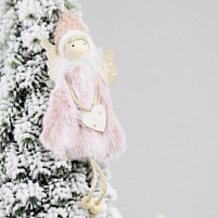 Новогоднее украшение  рождественские ангелы Тамарис, Розовый