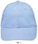 Бейсболка BUFFALO, Голубой полуматовый