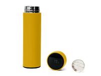 Термос FAMILY MARK LED, soft touch (Жёлтый) Термос FAMILY MARK LED, soft touch (Жёлтый)