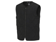 Quartz утепленный жилет унисекс из переработанного материала GRS - сплошной черный