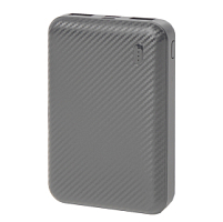 Универсальный аккумулятор Rib 5 (5000 мАч), серый, 9,8х6.3х1,4 см, серый