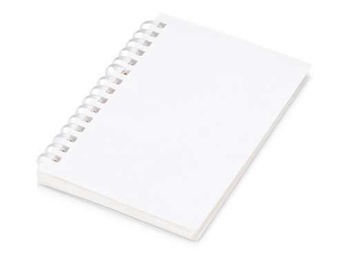 Блокнот на мягкой спирали А6 Sahara, 60 листов 70 гр/м2, белый