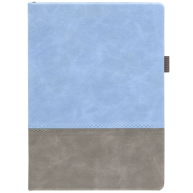 Ежедневник Horizon, недатированный, серый с голубым