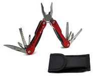 Мультитул Stinger, 103x45 мм, 9 функций, сталь, серебристо-красный, в комплекте нейлоновый чехол Мультитул Stinger, 103x45 мм, 9 функций, сталь, серебристо-красный, в комплекте нейлоновый чехол