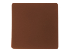 ПАТЧ КВАДРАТ soft-touch (коричневый ) 5,5 х 5,5 см