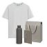 Набор с одеждой KRIS (футболка, термобутылка, блокнот, ручка), серый, S