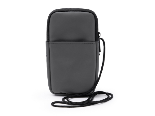 Сумка для мобильного телефона SEUL из экокожи, серый