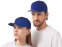 Кепка со светоотражающим кантом, классический синий