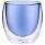 Стакан с двойными стенками Glass Bubble, синий