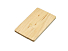Флешка в виде деревянной карточки с выдвижным механизмом, 32 Гб, натуральный