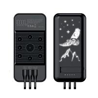 Беспроводное зарядное (22.5/15W) устройство "Topfull SOFTTOUCH" 10000 mAh с подсветкой лого, присосками, встроенными кабелями, с подставкой Беспроводное зарядное (22.5/15W) устройство "Topfull SOFTTOUCH" 10000 mAh с подсветкой лого, присосками, встроенными кабелями, с подставкой