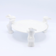 Тарелочка для сладостей "Воришки" (NEW), Белый