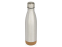 Бутылка для воды Cove из нержавеющей стали с двойными стенками и вакуумной изоляцией, объемом 500 мл, с пробковыми деталями - Matted silver