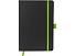 Блокнот ColorNote Black, твердая обложка A5, 80 листов, черный с зеленым яблоком