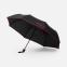Зонт складной Edgeline, черный с красным