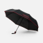 Зонт складной Edgeline, черный с красным