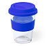 Стакан COLOR с силиконовой крышкой, синий
