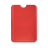 Чехол для кредитной карты, красный