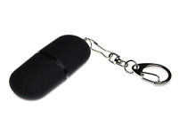 Флешка Goutte Soft-touch на 4 Гб, черный