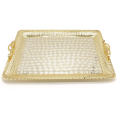 Поднос с ручками VIOLINO в подарочной упаковке , Серебро