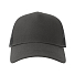 Бейсболка RAPPER COTTON-S, 5 клиньев, пластиковая застёжка, темно-серый, черный