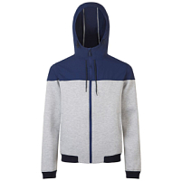 Куртка унисекс Voltage, серый меланж с темно-синим Куртка унисекс Voltage, серый меланж с темно-синим