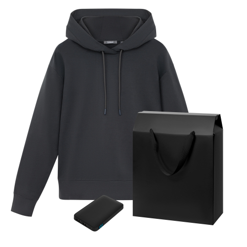 Набор с одеждой Алекс (ALEX) (худи, аккумулятор), черный, M