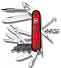 Офицерский нож CyberTool L, прозрачный красный