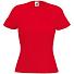 Футболка женская LADY FIT CREW NECK T 210, красный