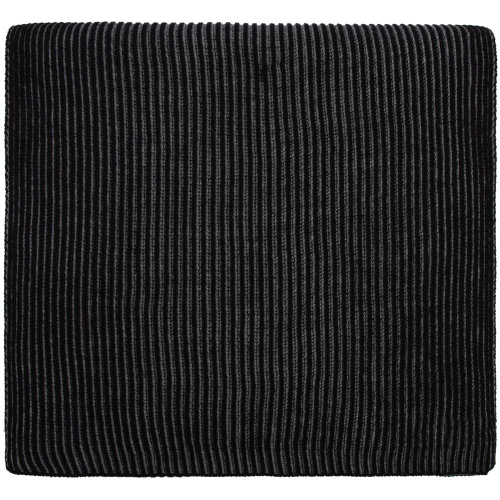 Шарф Nobilis, черный с серым меланжем