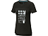 Borax Женская футболка с короткими рукавами из переработанного полиэстера согласно стандарту GRS с отличным кроем - сплошной черный