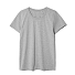 Футболка женская T-bolka Stretch Lady, серый меланж
