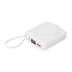 Внешний аккумулятор с подсветкой Ritter PD 10000mAh с функцией беспроводной зарядки 15W, белый