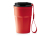 Термокружка KEURY из нержавеющей стали с двойными стенками и ручкой с керамической слоем, красный