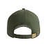Бейсболка FRASER, органический хлопок, 6 клиньев, металлическая застежка, оливковый