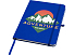 Teak блокнот А5 из переработан. материала в твердой обложке с линован. страницами - Ярко-синий