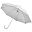 Зонт-трость с пластиковой ручкой, механический; белый; D=103 см; 100% полиэстер 190T, белый
