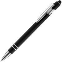 Ручка шариковая Pointer Soft Touch со стилусом, черная Ручка шариковая Pointer Soft Touch со стилусом, черная