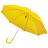 Зонт-трость с пластиковой ручкой, механический; желтый; D=103 см; 100% полиэстер 190 T, желтый