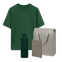 Набор с одеждой RUST (футболка, термобутылка, блокнот, ручка), зеленый/серый, XL/2XL